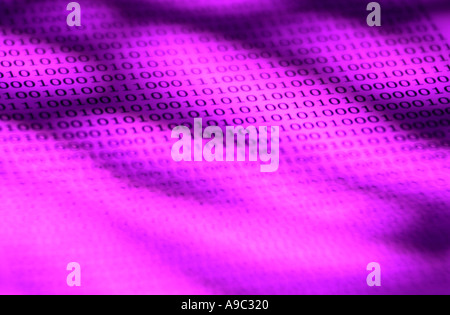 Horizontal color concept image of binary code Stock Photo - Alamy