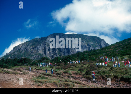 Mount Halla Chejudo cheju island south korea Stock Photo