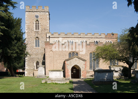 Enfield parish church by market place in the centre of the town Stock Photo