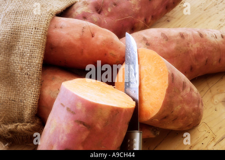 Sweet potatoes, close-up Stock Photo