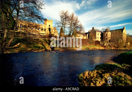 Jedburgh Abbey, a ruined Augustinian abbey which was founded in the 12th century, is situated in the town of Jedburgh.