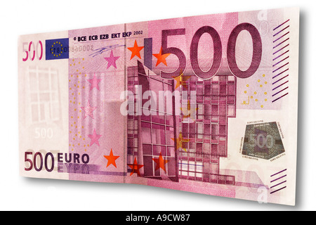 500 euro bank note, close-up Stock Photo