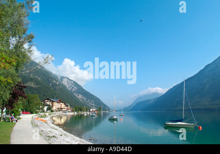 Lakefront at Pertisau, Lake Achensee, Tirol, Austria Stock Photo