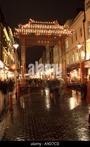 Chinatown Gerrard Street in Soho London Stock Photo