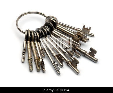 Big bunch of keys Stock Photo