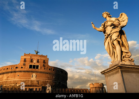 Rome Italy The Fortress of Castel Sant' Angelo Stock Photo