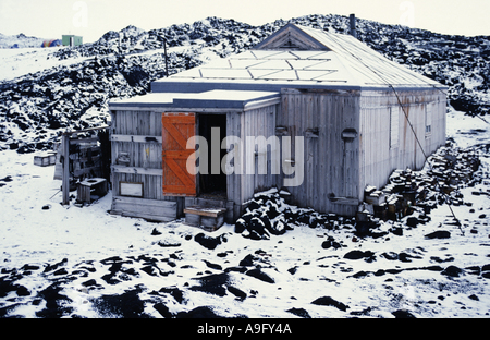 hut o f the british Antarctic expedition 1907-1909, Nimrod expedition, under ther leadingship of Ernest Shackleton, Antarctica, Stock Photo