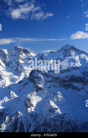 Bernese and Valais Alps, Breithorn, view from the Schilthorn, Switzerland, Bernese Oberland Stock Photo