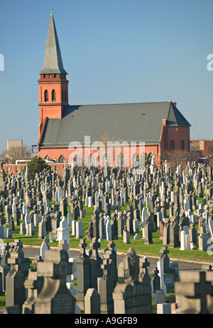 Calvary cemetery, Blissville, Queens, New York, USA Stock Photo