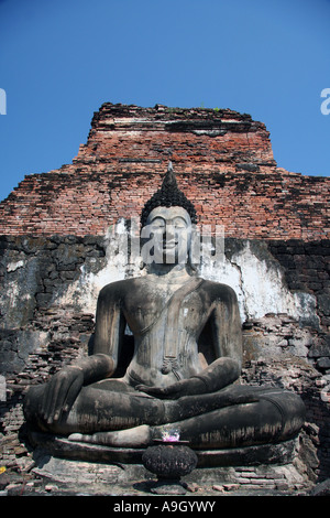 Big Buddha Sukhothai Thailand Stock Photo