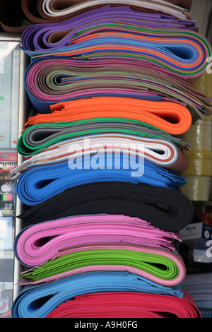 Colourful PVC stack Hanoi Stock Photo