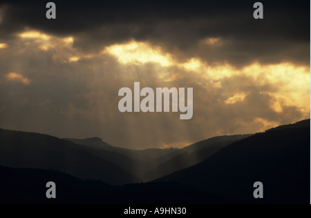 Storm in the Apuseni Mountains Romania Stock Photo