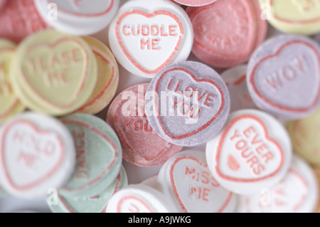 ever yours, i love you, love hearts. valentines. romance. sweets Stock Photo