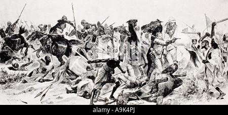 Charge of the 21st Lancers at Omdurman Stock Photo