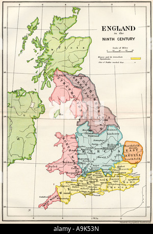england century map ninth anglo saxon kingdoms showing alamy similar