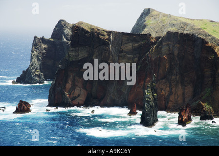 cliffy Eastcape, Portugal, Madeira Stock Photo