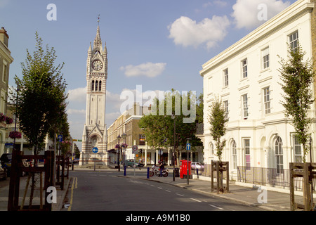 The clock tower in Gravesend 18 2m high built in 1887 to celebrtate Queen Victorias Golden Jubilee Stock Photo