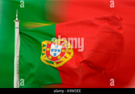 Portuguese Flag Stock Photo