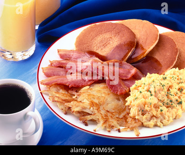AMERICAN STYLE BREAKFAST Stock Photo