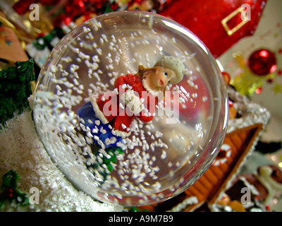 shake ball with Christmas motive winter motive Stock Photo - Alamy
