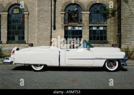 man in cadillac Stock Photo