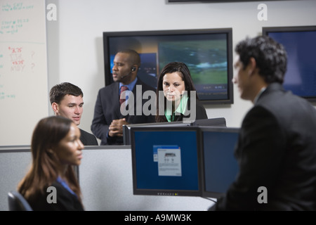 Business people working in an office Stock Photo