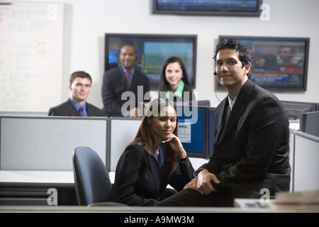 Business people working in an office Stock Photo