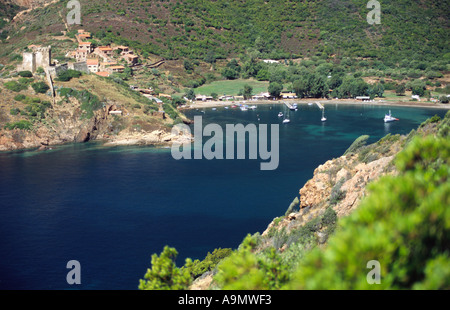 Girolata, Corsica FRANCE Stock Photo