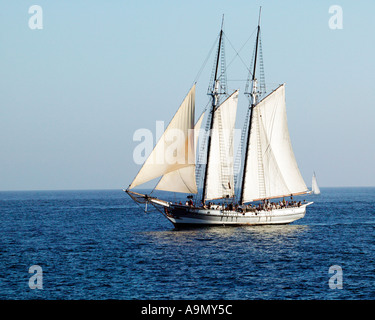 The Spirit of Dana Point Harbor a schooner ship at sea Stock Photo