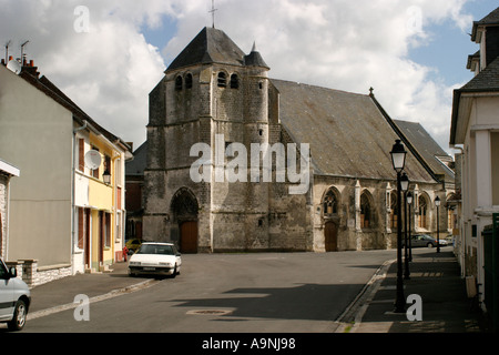 Eglise Saint Hilaire Frevent Stock Photo