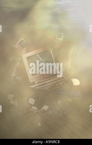 Technology graveyard Stock Photo