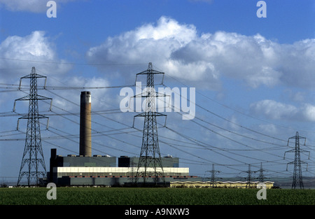 Kingsnorth coal-fired power station near Rochester Kent, UK. Stock Photo