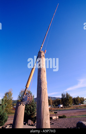 World's Largest Fly Fishing Rod, Houston, Northern BC, British Columbia,  Canada Stock Photo - Alamy