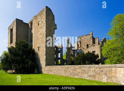 Hardwick Old Hall near Chesterfield in Derbyshire England UK the former home of Bess of Hardwick Stock Photo