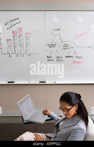 Woman in presentation Stock Photo