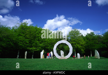 Sculptures at Heavens Gate in Wiltshire county England UK Stock Photo