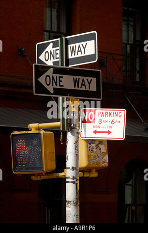 New york street signs Stock Photo