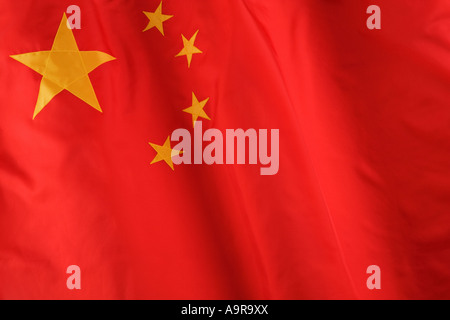 Close up of Chinese flag Stock Photo