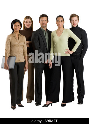 Group of multi ethnic businesspeople Stock Photo