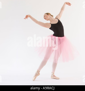 Female ballet dancer dancing Stock Photo