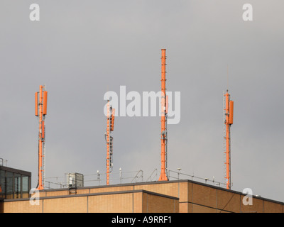 Antennas for Mobile Communication Stock Photo