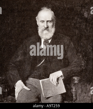 William Thomson, 1st Baron Kelvin,1824 - 1907.  Belfast born mathematical physicist and engineer. Stock Photo