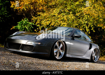 Modified Porsche Turbo Stock Photo