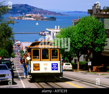 USA CA San Francisco Cable Car Stock Photo