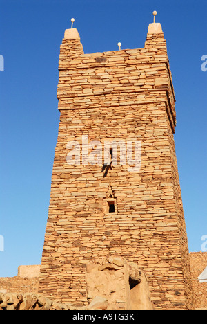 The mosque of Chinguetti Adrar region Mauritania Stock Photo