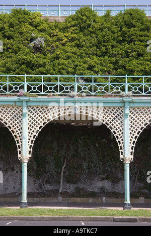 Cast iron arches on Madeira Drive , Brighton, East Sussex, England, UK ...