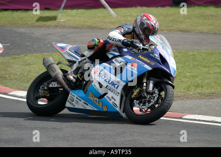 Adrian Archibald from Ballymoney on his TAS Suzuki at the North West 200 Road Races NW200 Northern Ireland Stock Photo