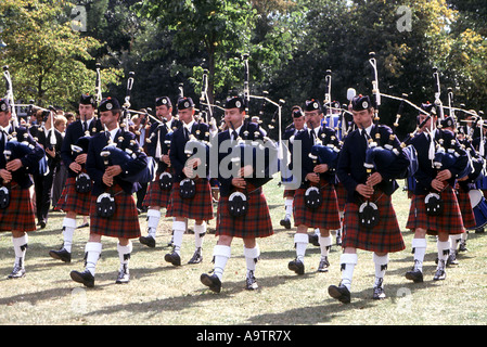 SCOTTISH PIPE BAND Stock Photo