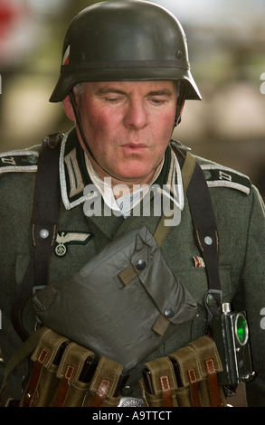 German Army Soldier In Ww2 Uniform At Glen Miller Festival Stock Photo 