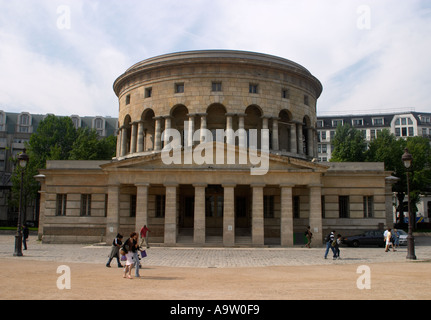 Barriere de la Villette old tollhouse on Canal St Martin Paris France Stock Photo